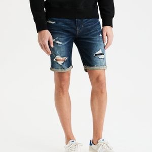 Men's Distressed Denim Cutoffs